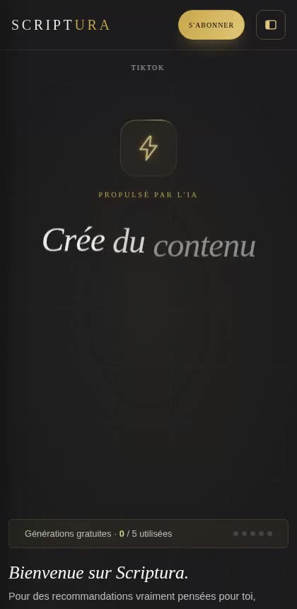Aperçu du diagnostic sommaire Scriptura